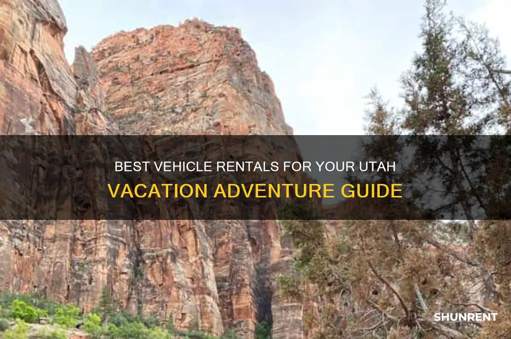 what type of vehicle to rent in utah vacation