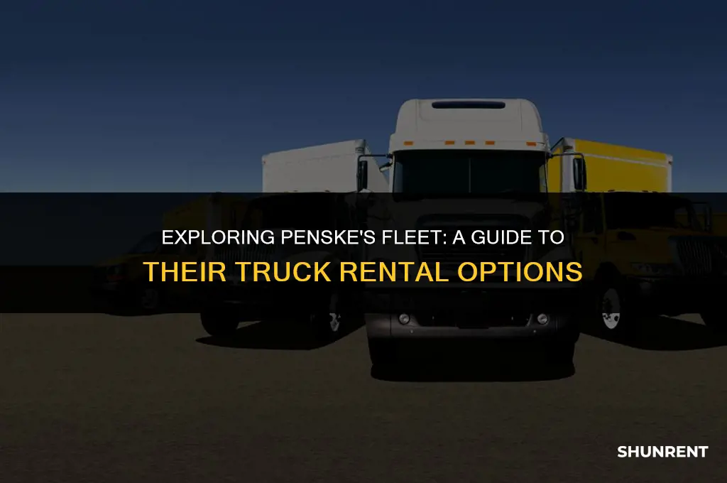 what types of trucks does penske rent