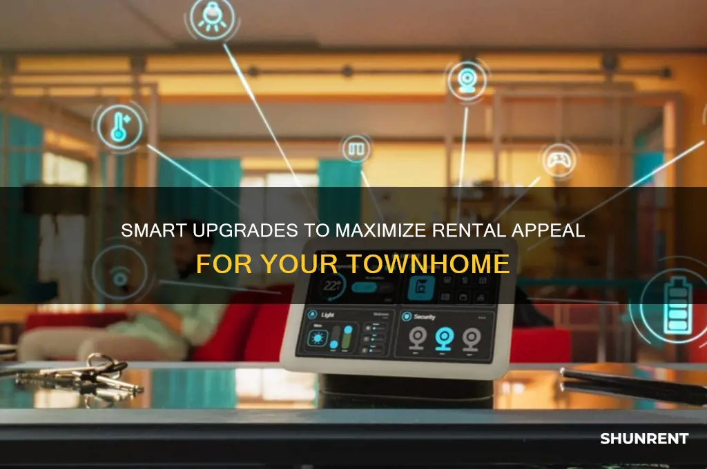 what upgrades are best to do when renting your townhome