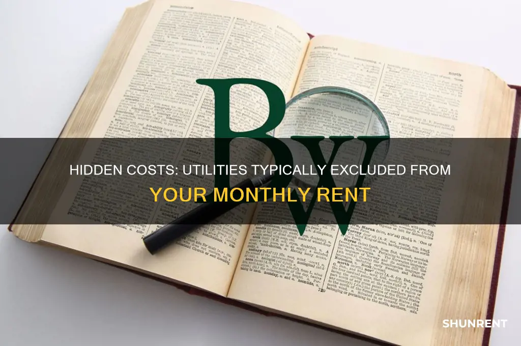 what utilities are not included in rent