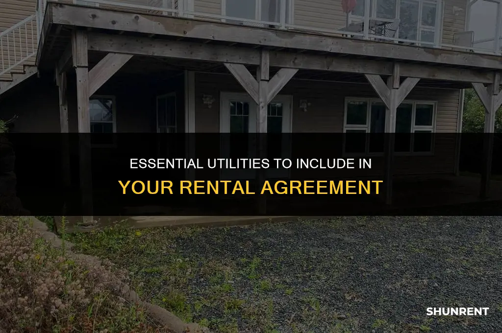 what utilities should be included in rent