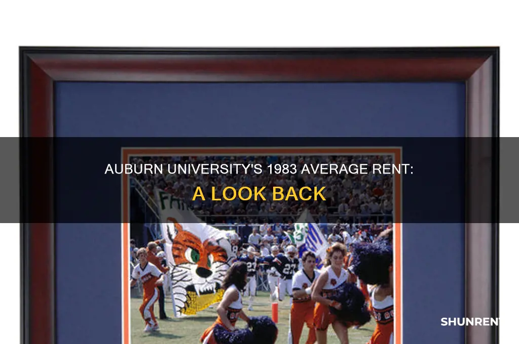 what was average rent at auburn university in 1983