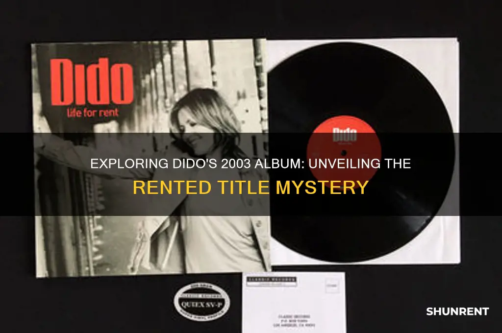 what was for rent in title of dido
