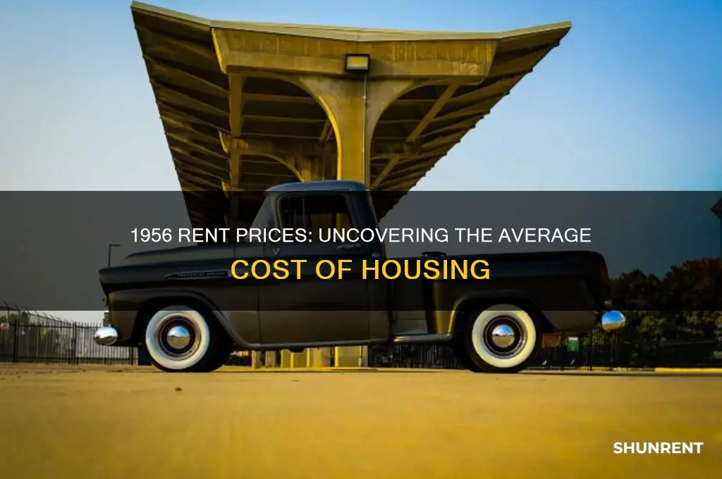 what was the average price of rent in 1956