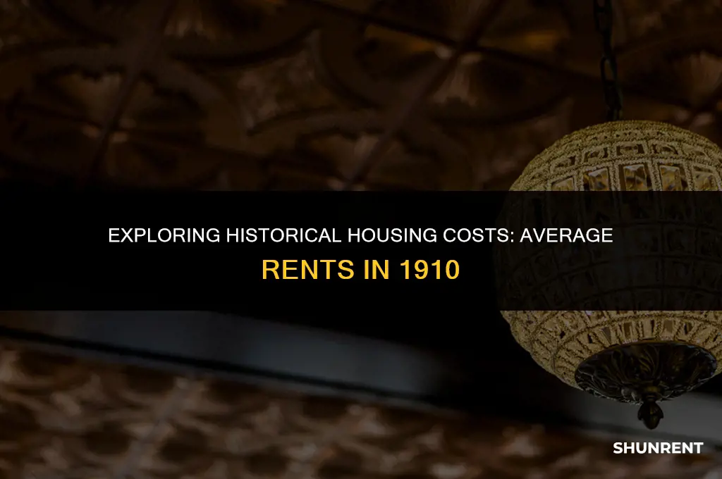 what was the average rent in 1910