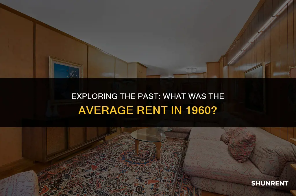 what was the average rent in 1960