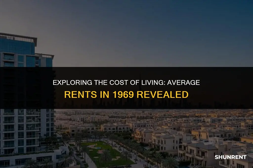 what was the average rent in 1969
