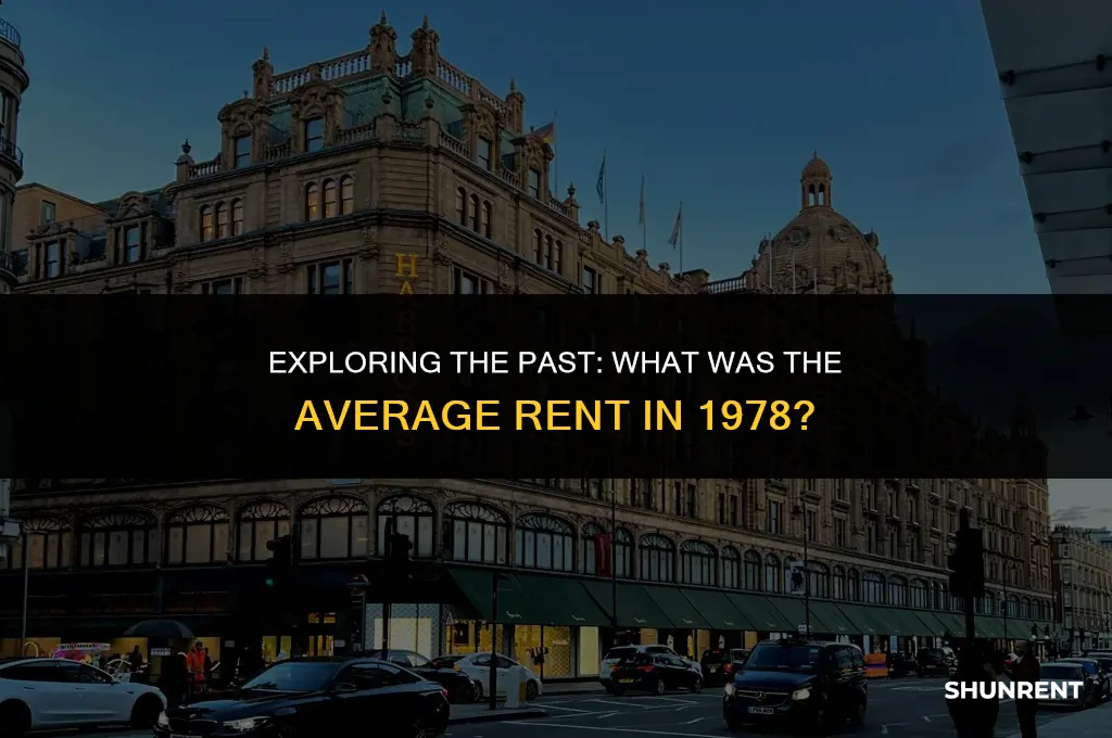 what was the average rent in 1978