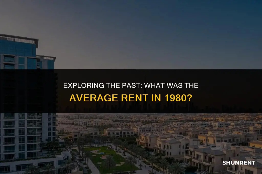 what was the average rent in 1980
