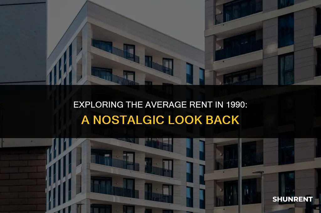what was the average rent in 1990