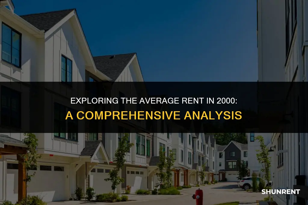 what was the average rent in 2000