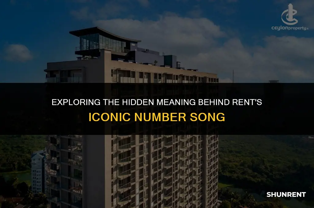 what was the number in rent song