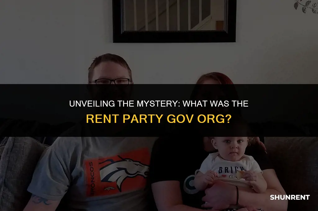 what was the rent party gov org