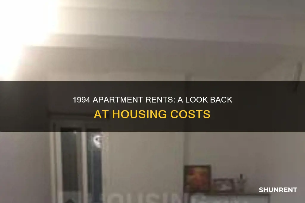 what were trhe rents of apartmetns in 1994