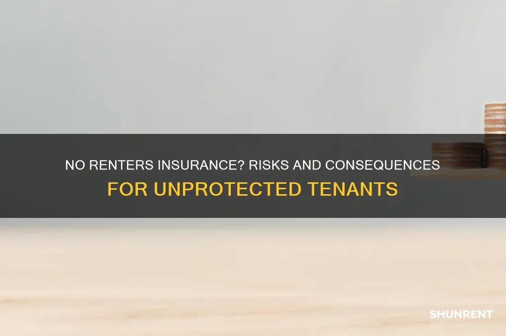what would happen if a renter has no renters insurance