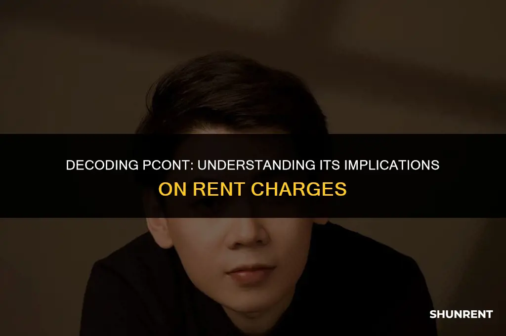 what would pcont mean under rent charges