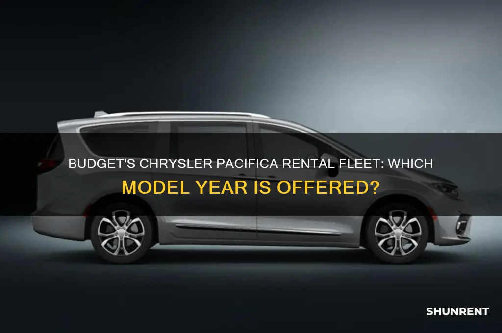 what year chrysler pacifica does budget rent out