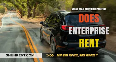 Exploring Enterprise's Chrysler Pacifica Fleet: A Yearly Overview