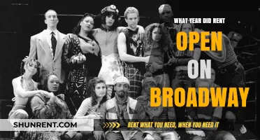 Jonathan Larson's Rent: A Broadway Revolution in the 1990s