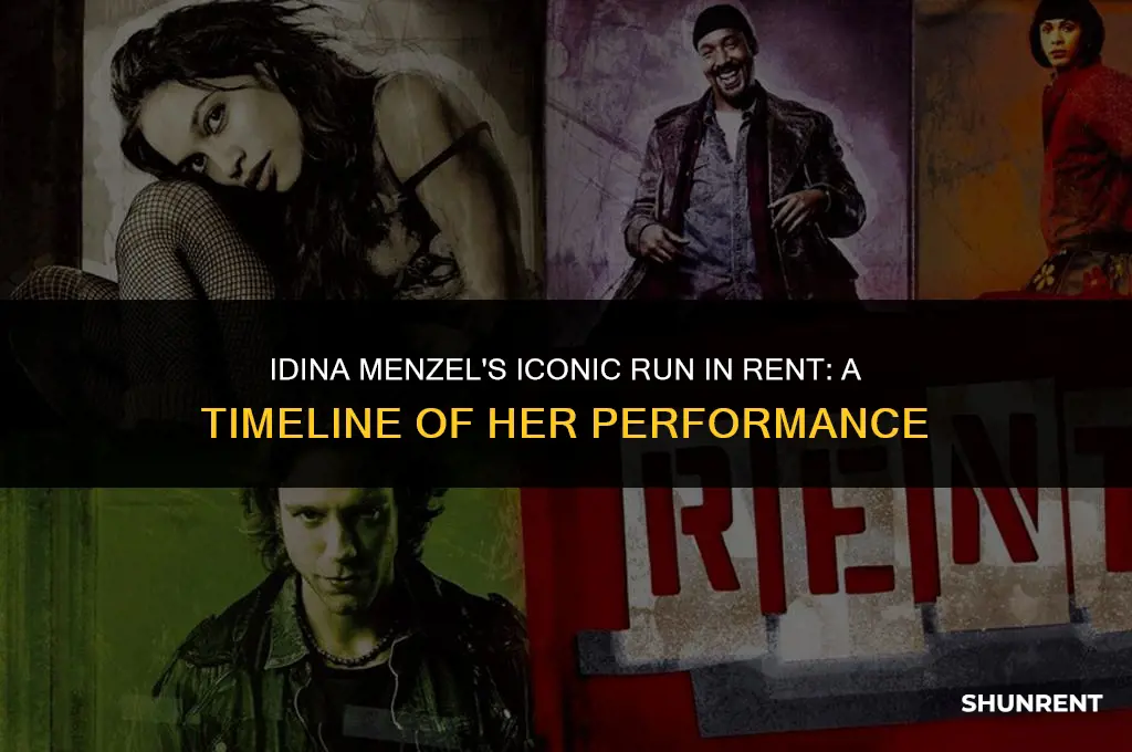 what years was idina menzel in rent