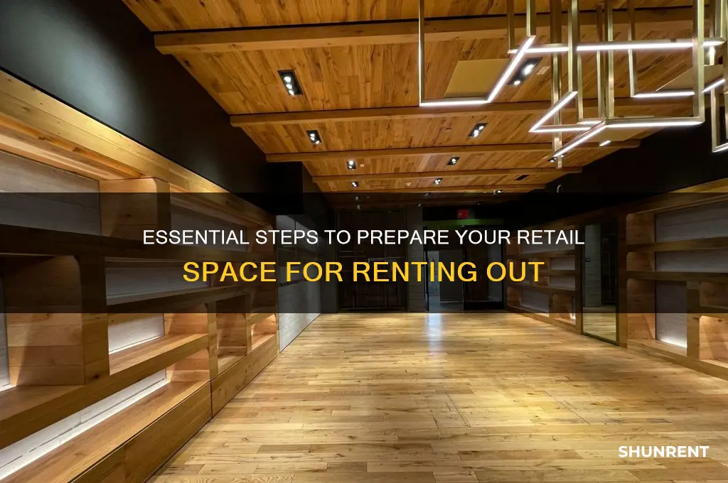 what you need to do before renting out retail space