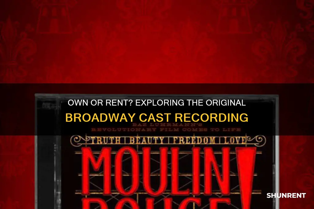 what you own rent original broadway cast recording