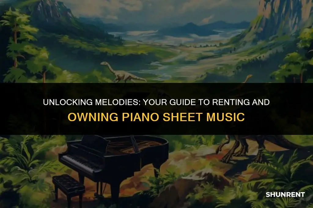 what you own rent piano sheet music