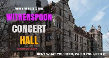 Renting Witherspoon Concert Hall: Unveiling the Cost for Your Event