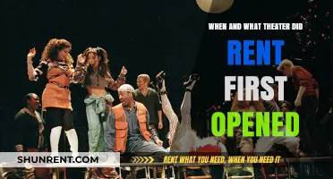 Rent's Historic Debut: The Theater and Date of Its First Opening