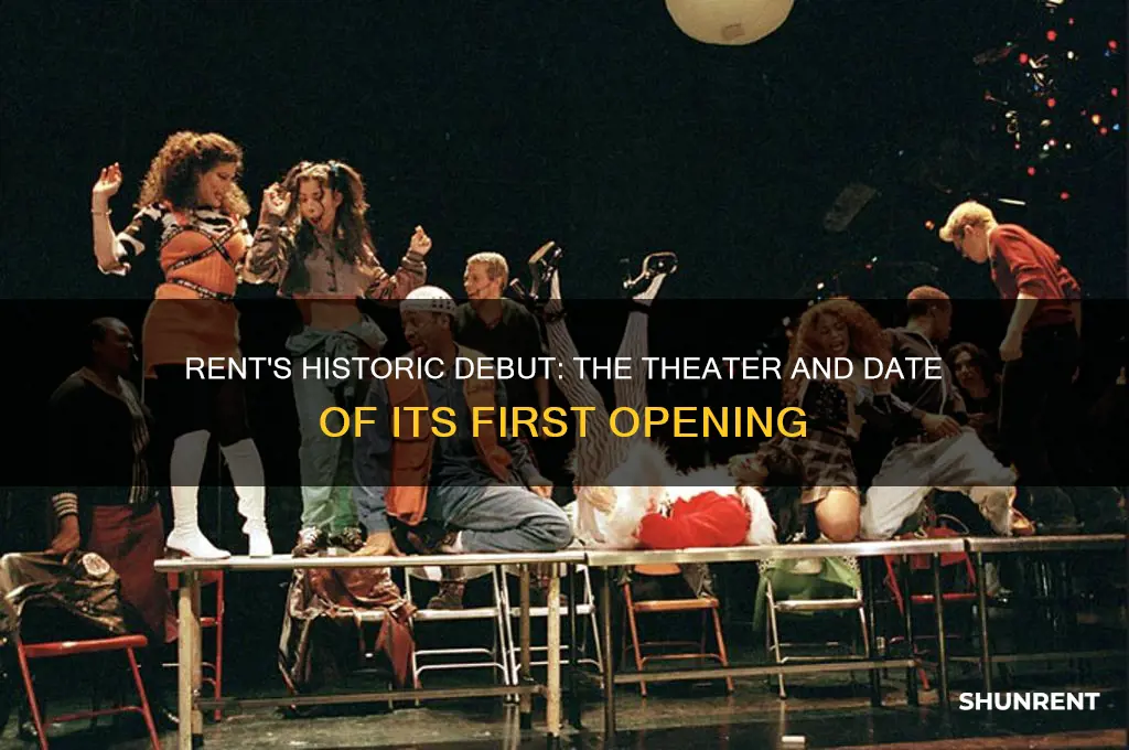 when and what theater did rent first opened