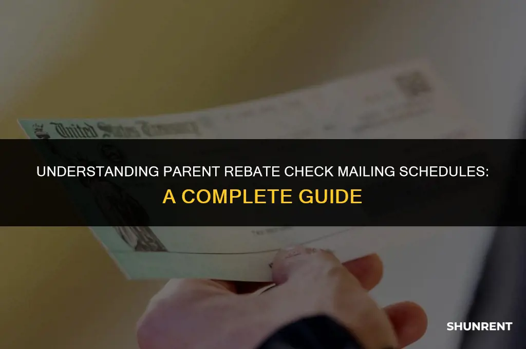when are pa rent rebate checks mailed