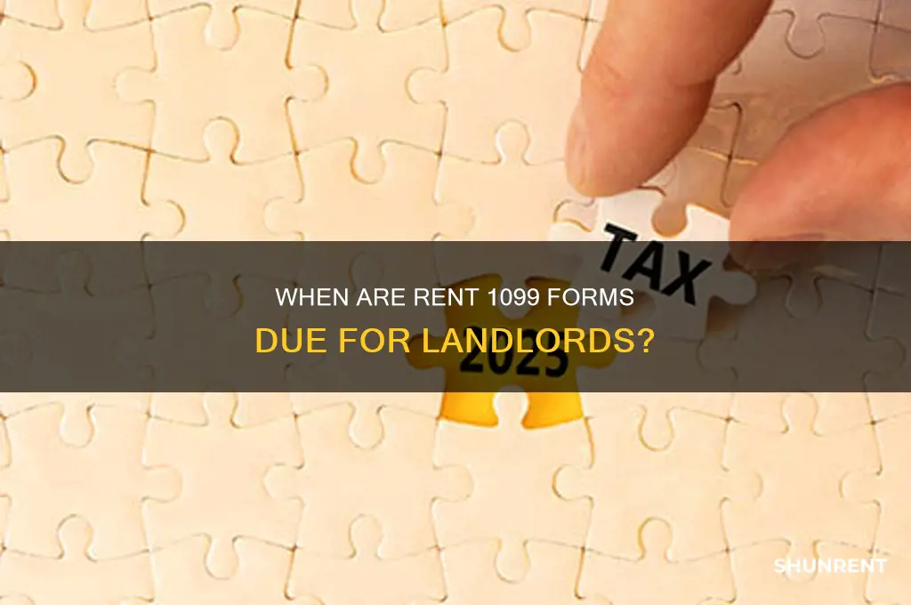 when are the 1099 for rent paid due