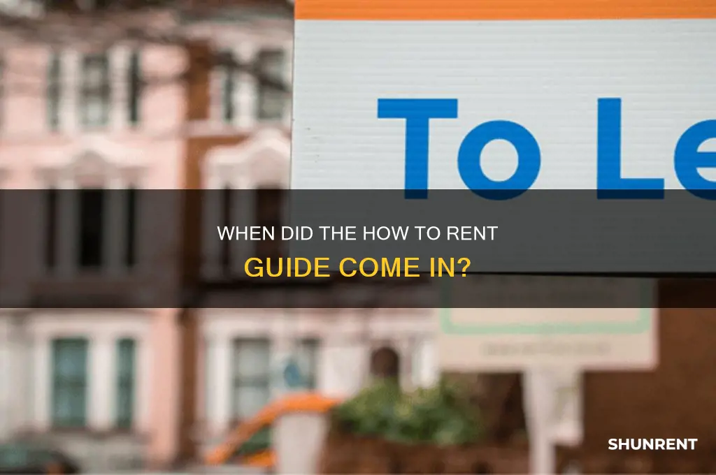 when did how to rent guide come in