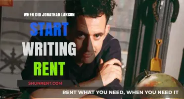 Jonathan Larson's Journey to Rent: A Timeline of Creation