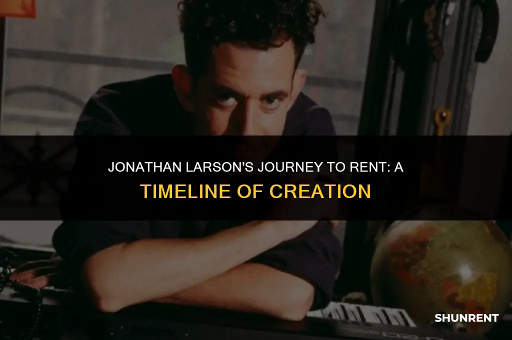 when did jonathan larson start writing rent