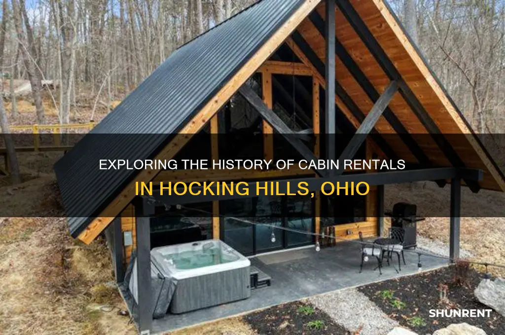 when did people start renting cabins in hocking hills ohio