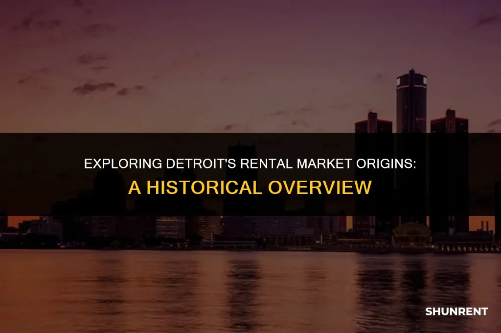 when did rent first come to detroit