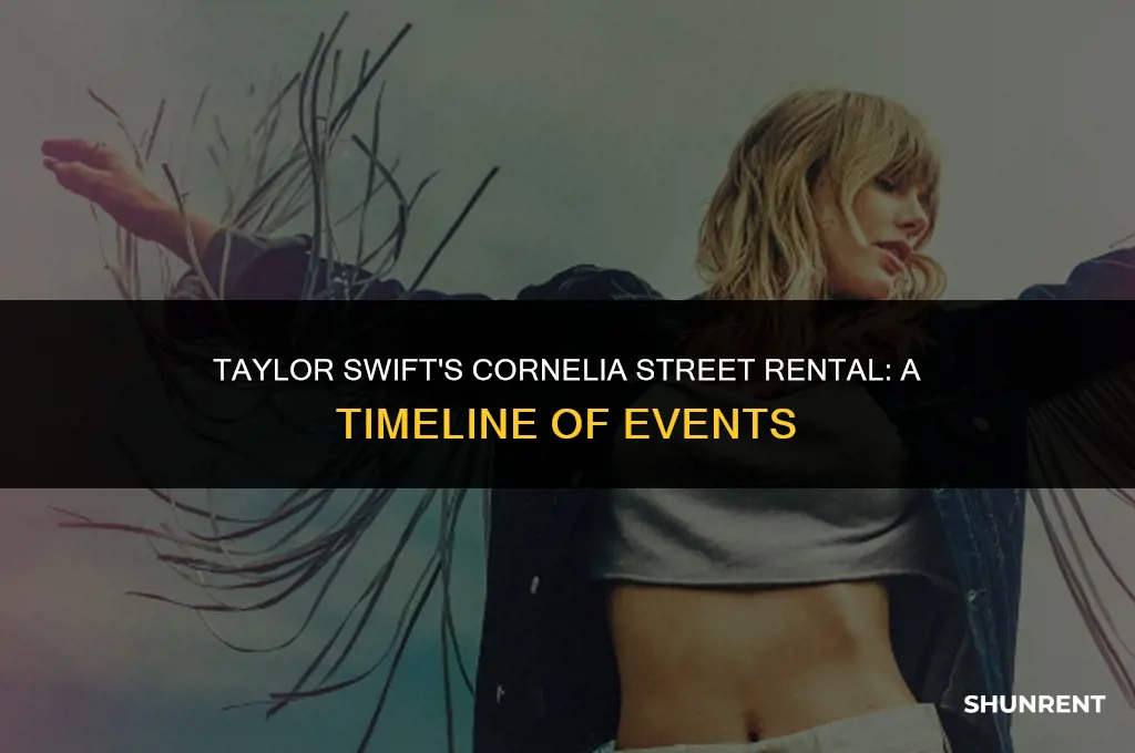 when did taylor swift rent cornelia street