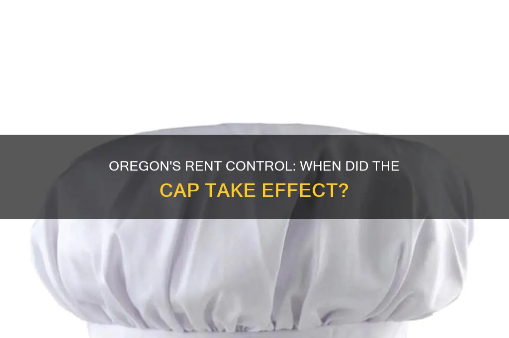 when did the cap on rent in oregon take effect
