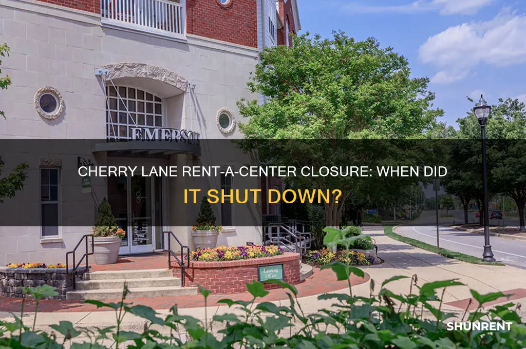 when did the rent a center on cherry lane close