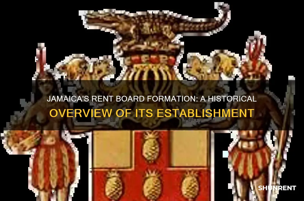 when did the rent board form in jamaica