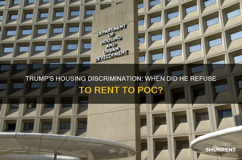 when did trump lose about not renting to poc