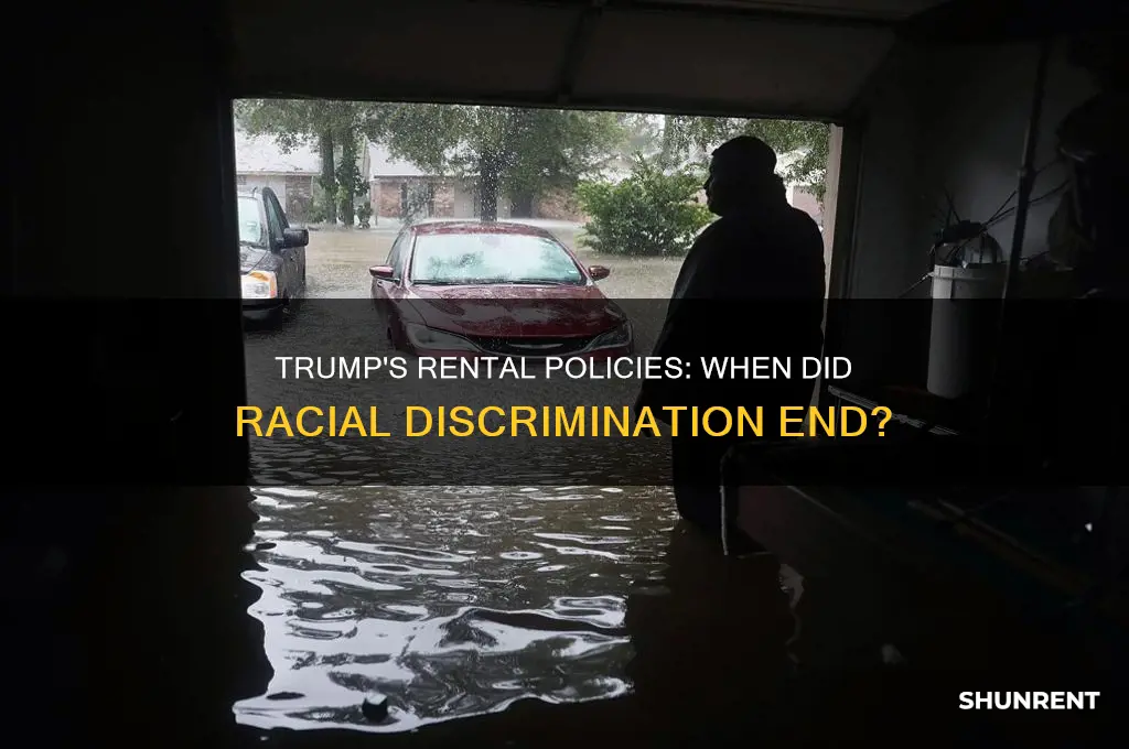 when did trump stop renting to black people