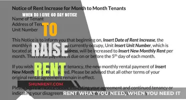 When to Give 60-Day Rent Increase Notice: A Landlord's Guide