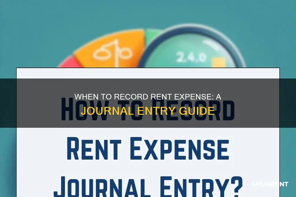 when do i make a journal entry for rent expense