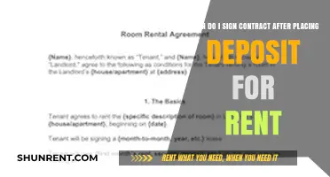 Renting 101: When to Sign the Contract After Placing a Deposit