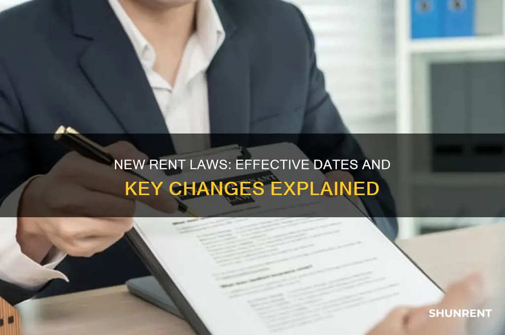 when do new rent laws go into effect