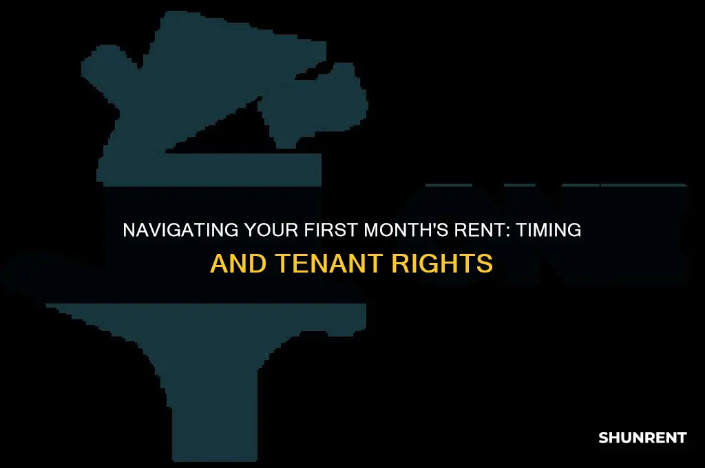 when do you cash first months rent