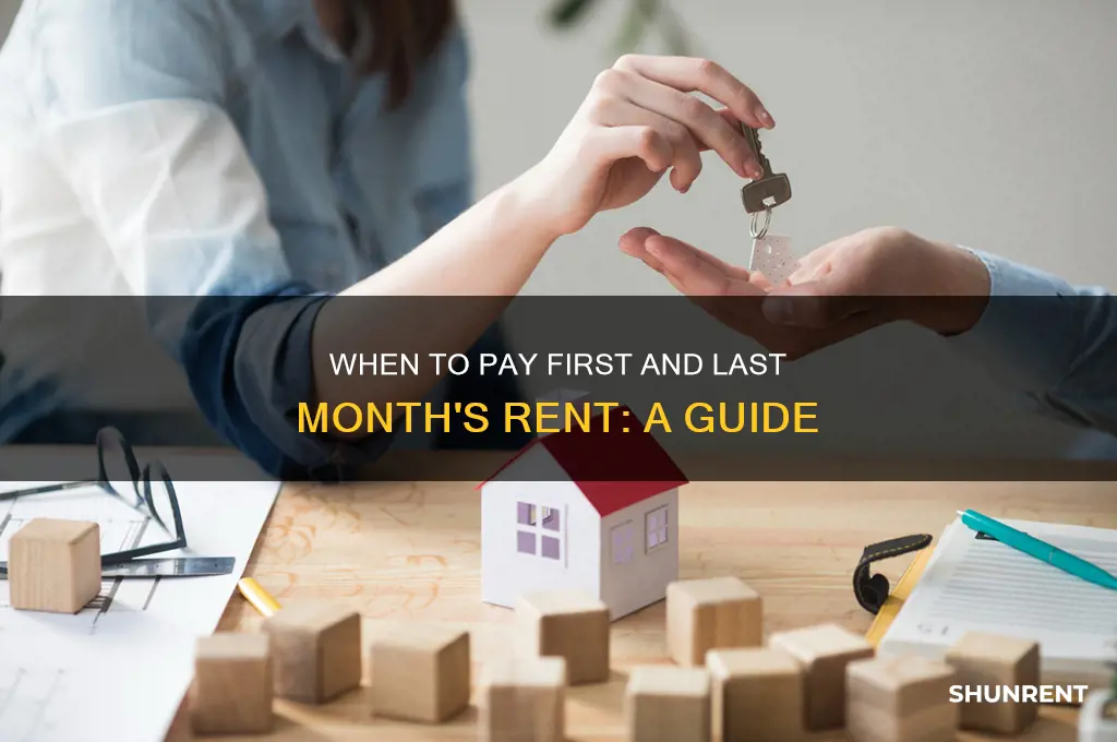 when do you give first and last month
