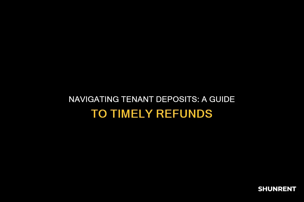 when do you give renting deposit back